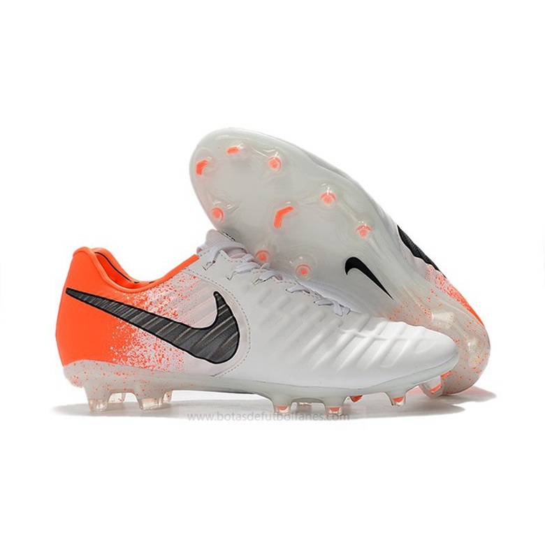 Nike Tiempo Legend Elite FG Blanco Naranja Negro